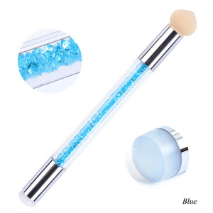 Tampon à ongles <span class=keywords><strong>en</strong></span> <span class=keywords><strong>silicone</strong></span> rose à double tête Peinture éponge diamantée Stylo à ongles <span class=keywords><strong>en</strong></span> <span class=keywords><strong>silicone</strong></span> pour l'art des ongles - Product Image 5