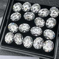 Pierres précieuses en moissanite de forme ovale réelle, de 2 mm à 13 mm, de 0,1 ct à 15 ct, couleur D, pureté VVS1, coupe excellente, testées au diamant, certifiées GRA