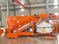 SDDOM MB1200 Pequeña planta móvil de hormigón premezclado con sistema de limpieza de alta presión para proyectos de construcción