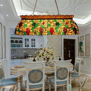 Lampe suspendue à motif de raisins de 42 pouces pour salle à manger, bar, hôtel, lustre en verre coloré, éclairage et décoration, tailles moyennes - Product Image 2
