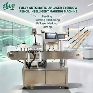 Machine de marquage laser UV intelligente entièrement automatique pour l'alimentation, le positionnement rotatif et le tri des crayons à sourcils - Product Image 1