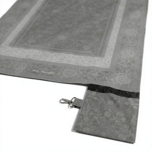 Tapis de prière portable de qualité supérieure, imperméable, pliable, Sajadah léger en velours, tapis islamique musulman avec pochette - Product Image 5