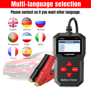 ユニバーサル診断ツールKONNWEI KW210 12Vカーバッテリーテスター10-2000CCA無料印刷および更新ソフトウェアオンライン - Product Image 6