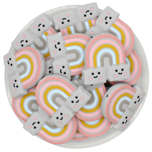 Los niños de silicona pequeño arco iris bebé <span class=keywords><strong>animales</strong></span> masticables juguetes mordedor bpa libre - Product Image 2