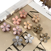 Vente en gros mini épingles à cheveux en alliage résine nœud petites fleurs pinces à cheveux accessoires de cheveux élégants et élégants