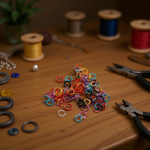 Anelli Aperti Ilan 1.2x9mm 20g Colori Assortiti per Creazione di Gioielli - Product Image 3