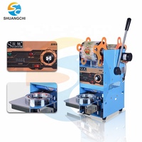 Machine de scellage semi-automatique électrique 90mm/95mm pour gobelets en plastique, boissons aux fruits, lait, bubble tea, jus, cartons – Roulements essentiels