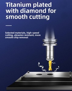 أداة طحن نهايةية عالية الجودة من الكوبالت HSS M35 بـ 2/3/4 شفرات مع طلاء TiAlN للقطع عالي السرعة - Product Image 5
