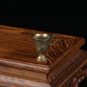 Seni dan Kerajinan <span class=keywords><strong>CA</strong></span> 779 Antik Tembaga Buddha Tea Set Tembaga Cangkir Mainan Seni Koleksi - Product Image 4