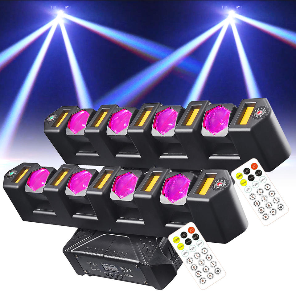 100W Mini 4 Arm LED Moving Head Light RGBW Beam Red Green Laser Golden ...