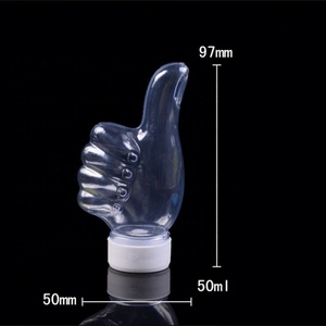 Nuevo Producto, Botella de Agua y Jugo de Plástico PET con Diseño de Mano Atractivo, 50 ml, Botella para Bebidas, Leche y Té con Tapa - Product Image 2