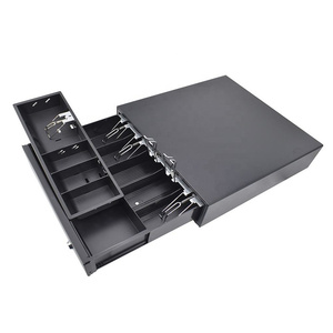 Sistema POS Marca WUXIN, Cajón de Efectivo Automático de Plástico ABS, 5 Compartimentos para Billetes y 5 para Monedas, Clip para <span class=keywords><strong>Caja</strong></span> <span class=keywords><strong>Registradora</strong></span>, Supermercado, Comercio Minorista - Product Image 5