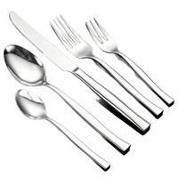 Ensemble de couverts en acier inoxydable poli miroir pour la maison, l'hôtel, le restaurant, cuillère à dessert, fourchette, couteau, vaisselle, cadeau