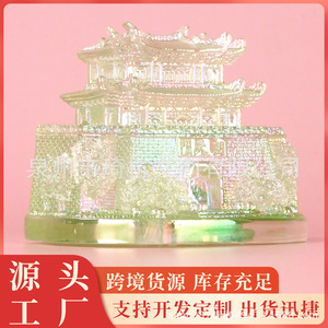 Imán de resina transparente para nevera, forma irregular, recuerdo hecho a mano, artículo decorativo para lugares turísticos y edificios - Product Image 5