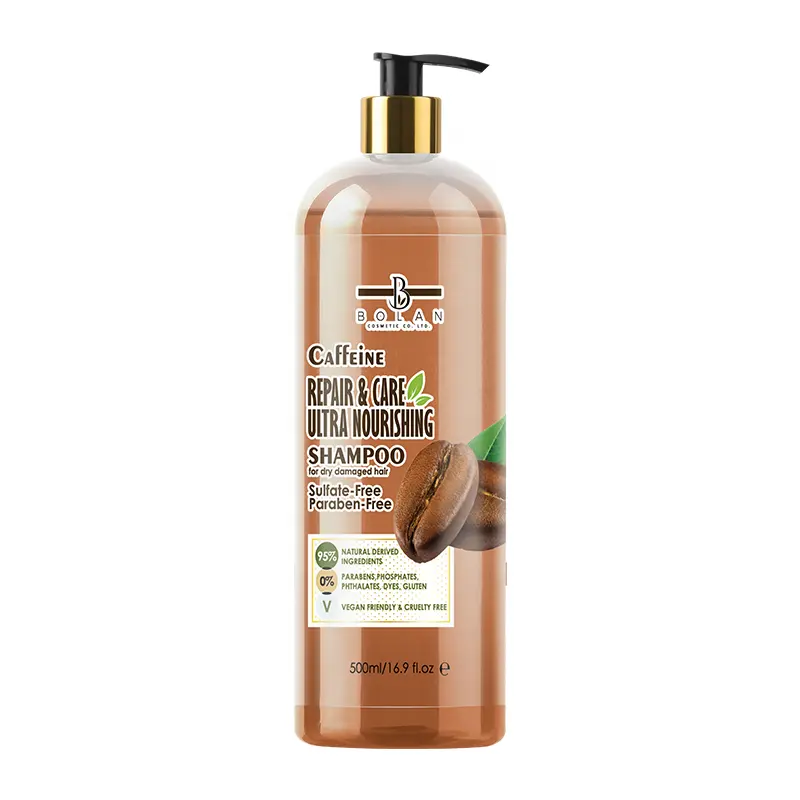 Private Label Caffè Personalizzata Shampoo Olio di Controllo Anti Perdita di Capelli Caffeina Shampoo