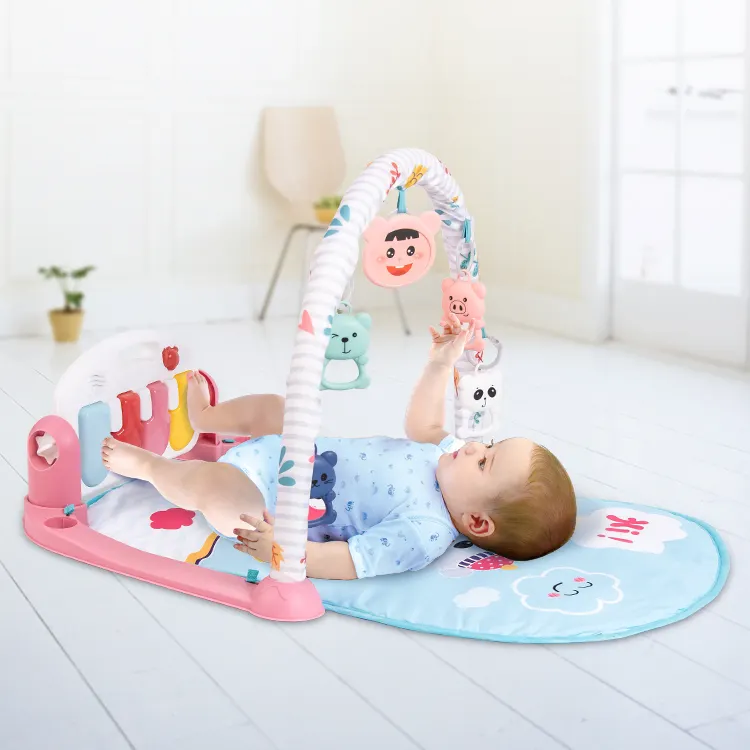 Newborn Baby Boy Girl Gifts Tummy Time Mat Toys Kick 'N Play Piano Gym Speelgoed For Kids