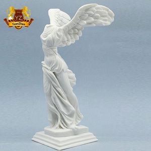 Statue de déesse occidentale célèbre, ange ailé, <span class=keywords><strong>Victoire</strong></span> de <span class=keywords><strong>Samothrace</strong></span> grandeur nature, design personnalisé en marbre pour utilisation en extérieur dans les jardins - Product Image 2