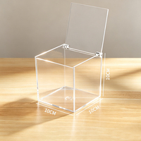 Boîte Cadeau Moderne en Acrylique Transparent sur Mesure avec Couvercle Rabattable, Boîte de Rangement Rectangulaire Multifonction pour Bijoux, Bonbons et Emballage de Détail