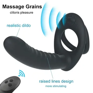 Anal Impuxo Vibrador Massageador de Próstata Anel Galo Controle Remoto Anal Sexo Toy Butt Plug G Spot Vibrador Adulto Brinquedo Para Homens