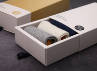 Boîte de papier cadeau avec couvercle et tiroir de base avec logo personnalisé au prix de gros pour l'emballage de sous-vêtements chaussettes