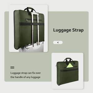 Free Sample Wholesale Promotional Mens Suit <b>Garment</b> Suit Cover <b>Bag</b> Non Woven Zippered <b>Garment</b> <b>Bag</b> With Label Pocket - Product Image 3