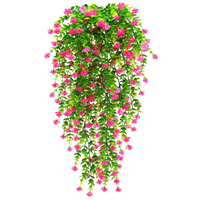 Guirlande de fleurs artificielles suspendues, fausse verdure, plante murale pour la décoration de la maison, des mariages, des balcons et des paniers