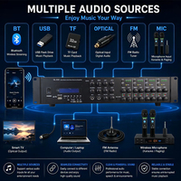 Amplificateur matriciel professionnel OEM 8 canaux (7.1) avec connectivité sans fil Iron pour systèmes audio domestiques et de culte
