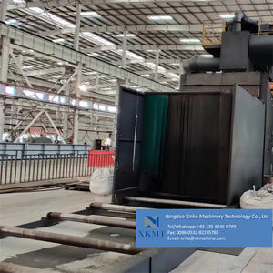 Convoyeur à rouleaux de grenaillage à faisceau H automatique Section de <span class=keywords><strong>machine</strong></span> de grenaillage Plaque d'acier Prix de la <span class=keywords><strong>machine</strong></span> de grenaillage - Product Image 3