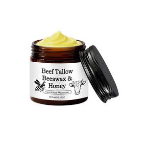 Crema Hidratante Facial y Corporal de Sebo de Res Orgánico y Miel, Cera de Abeja Natural, Hidratación Profunda, Cuidado Diario de la Piel - Product Image 2