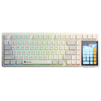 Keyboard Gaming Mekanik AULA L99 Wireless dengan Layar Sentuh, Keyboard Gaming Tri-mode, Keyboard Gaming RGB yang Dapat Diprogram, Laris Terjual
