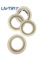 Joint spiralé LANTRY en acier inoxydable renforcé avec PTFE, joint industriel pour systèmes de pipeline de machines -20-450