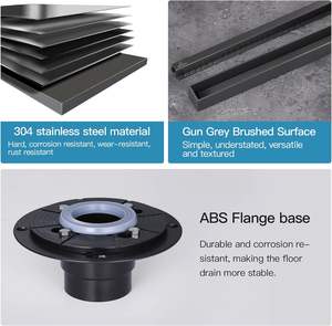 Drenaje <span class=keywords><strong>de</strong></span> lavabo <span class=keywords><strong>de</strong></span> baño <span class=keywords><strong>de</strong></span> acero inoxidable 304 ultraestrecho, cubierta <span class=keywords><strong>de</strong></span> drenaje <span class=keywords><strong>de</strong></span> ducha enchufable extraíble, Colector <span class=keywords><strong>de</strong></span> pelo <span class=keywords><strong>de</strong></span> drenaje <span class=keywords><strong>de</strong></span> ducha incorporado - Product Image 3