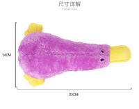 Songshan Jouets Drôle Mignon Personnalisé En Peluche Animal Canard Interactif À Mâcher Doux En Peluche Canard Chien Jouet Pet Grinçant Jouets Fabricant