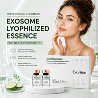ExoAion 10^10 Formule lyophilisée d'exosomes de plantes de concombre, Soutien préparatoire pour une application de maquillage optimale et une base de maquillage lisse et longue tenue