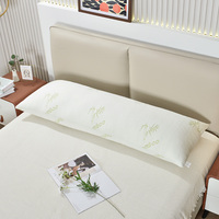 Oreiller de luxe moderne 100 % fibre de bambou pour dormeurs latéraux, soutien intégral du corps et du ventre, 200TC, écologique, oreiller oblong confortable pour lit