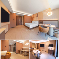 Ensemble de meubles de chambre d'hôtel clé en main, modernes et personnalisés, pour projets d'appartements de luxe