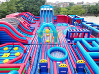Parc gonflable JOYFUL FUN TUV Factory, aire de jeux gonflable intérieure, parc d'attractions gonflable