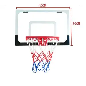 Custom Wall Mount Adjustable Movable Mini Office Basketball Hoop Stand Set For Door