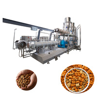 Machine extrudeuse de granulés d'aliments pour animaux de compagnie (chats, chiens, poissons) avec PLC et moteur électrique