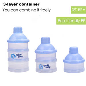 Conteneur de <span class=keywords><strong>lait</strong></span> en poudre pour nourrissons, biberon pour nourrissons nouveau-nés, conteneur de formule à 3 couches, boîte de rangement pour collations résistante à l'humidité - Product Image 4