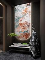 Dalle de marbre Rubeo de qualité supérieure, polie, taille découpée sur mesure, design européen, comptoir de salle de bain, îlot de cuisine, évier, meuble-lavabo