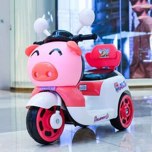 Motocyclette électrique Piggy pour enfants de 1 à 6 ans, jouet à piles avec télécommande - Product Image 1