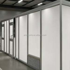 Portátil Gmp Clase 100-10000 cortina con bisagras de PVC transparente cobertizo limpio Iso 5 6 7 8 cabina de limpieza sala limpia Modular para laboratorio - Product Image 2