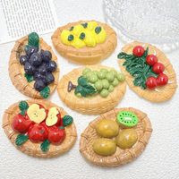 Nouvelle annonce : Modèle en résine de panier de fruits simulés (pomme, citron), grande taille, artisanat en résine, breloques en résine pour la décoration