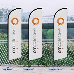 Tùy chỉnh quảng cáo bay bãi biển Cờ biểu ngữ với logo tùy chỉnh in lông cờ Giao hàng nhanh - Product Image 1