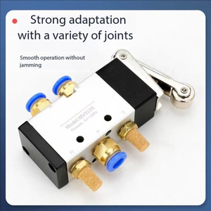 Vanne mécanique pneumatique à 2 positions et 3 voies |   Vanne directionnelle manuelle à bouton-poussoir, électrovanne MV32-00/08/09/10-1 - Product Image 3