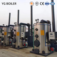 YG Yin Xing chaudière Tube de feu vertical acier inoxydable basse pression 2 tonnes biomasse sciure de bois eau chaude chaudière à vapeur usine directe