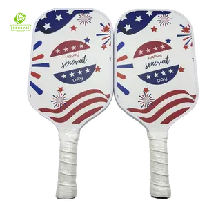 Fibra de vidrio Pickleball Paddle Pickle Ball Head Marca Fibra de vidrio Superficie rugosa sostenible Fibra de vidrio Pickleball Paddle