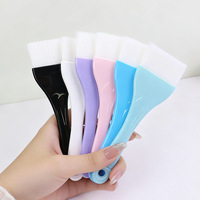 Pinceau professionnel à tête plate pour masque corporel, grand applicateur de masque en silicone à poils doux, pinceau de soin pour spa et salon de beauté