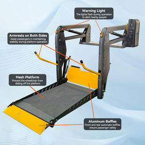 Kursi roda listrik hidrolik, kursi roda Platform angkat Retrofit kendaraan Lift untuk orang cacat truk Bus pintu belakang - Product Image 2